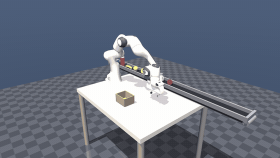 Multi-object conveyor success.